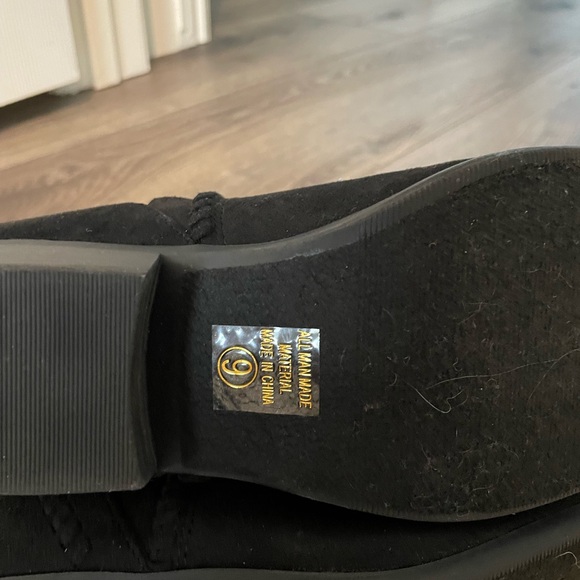 Soda Black Faux Suede Booties - Picture 5 of 8